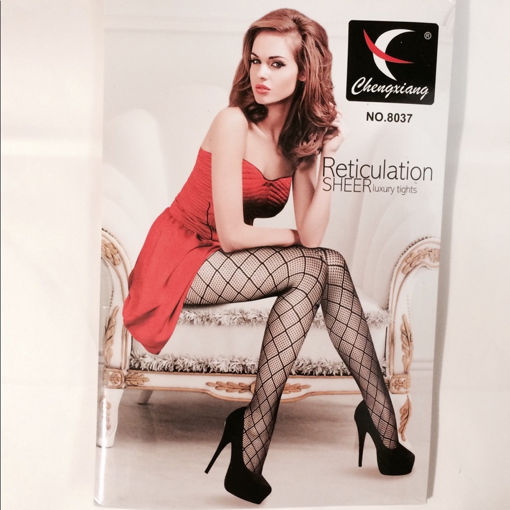 Sexy black sheer luxury tights mesh pantyhose